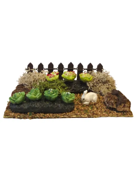 Vegetable Garden with Fence, for 8–10 cm Nativity Figures