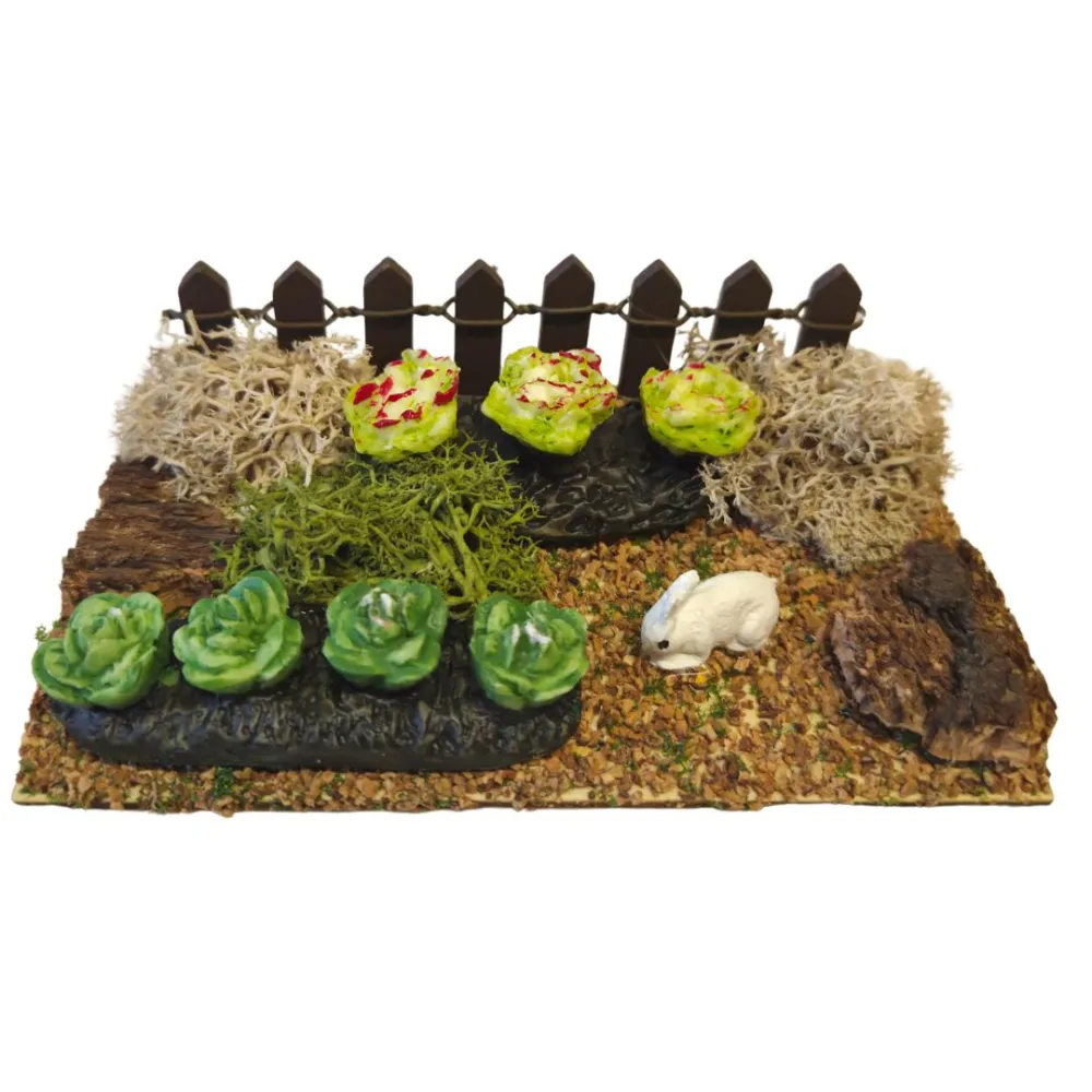 Vegetable Garden with Fence, for 8–10 cm Nativity Figures