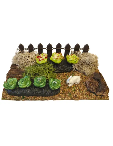 Orto con staccionata per statue da 8-10 cm