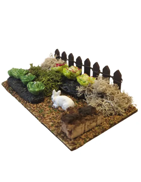 Orto con staccionata per statue da 8-10 cm