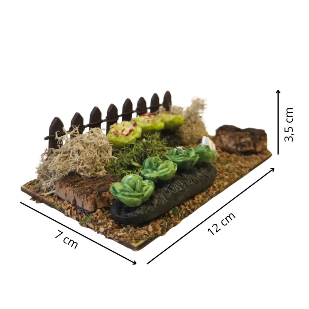Orto con staccionata per statue da 8-10 cm