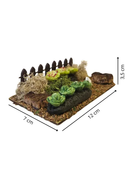 Orto con staccionata per statue da 8-10 cm