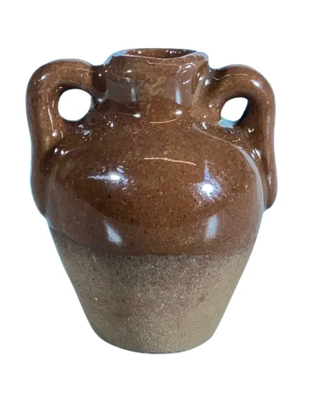 Set 2 anfore in terracotta smaltate per statue da 8-10 cm