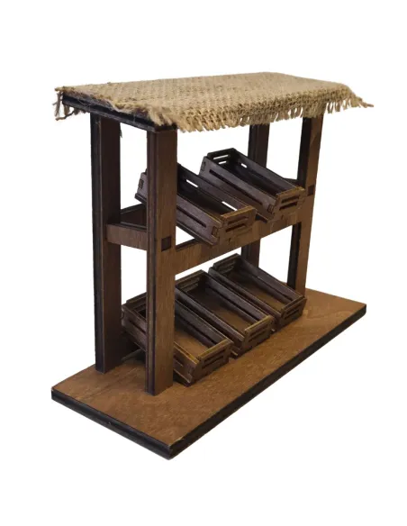 Wooden Market Stall, for 10–12 cm Nativity Figures