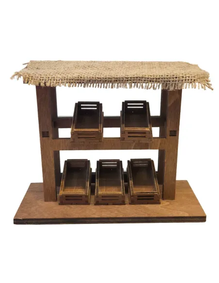 Wooden Market Stall, for 10–12 cm Nativity Figures