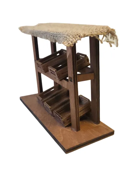 Wooden Market Stall, for 10–12 cm Nativity Figures