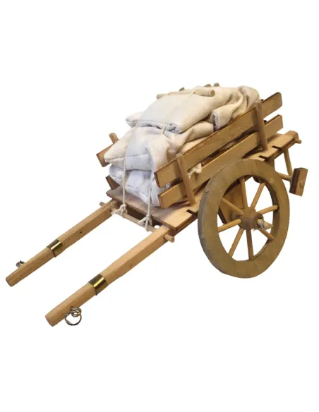 Wooden Cart with Sacks, for 10–12 cm Nativity Figures