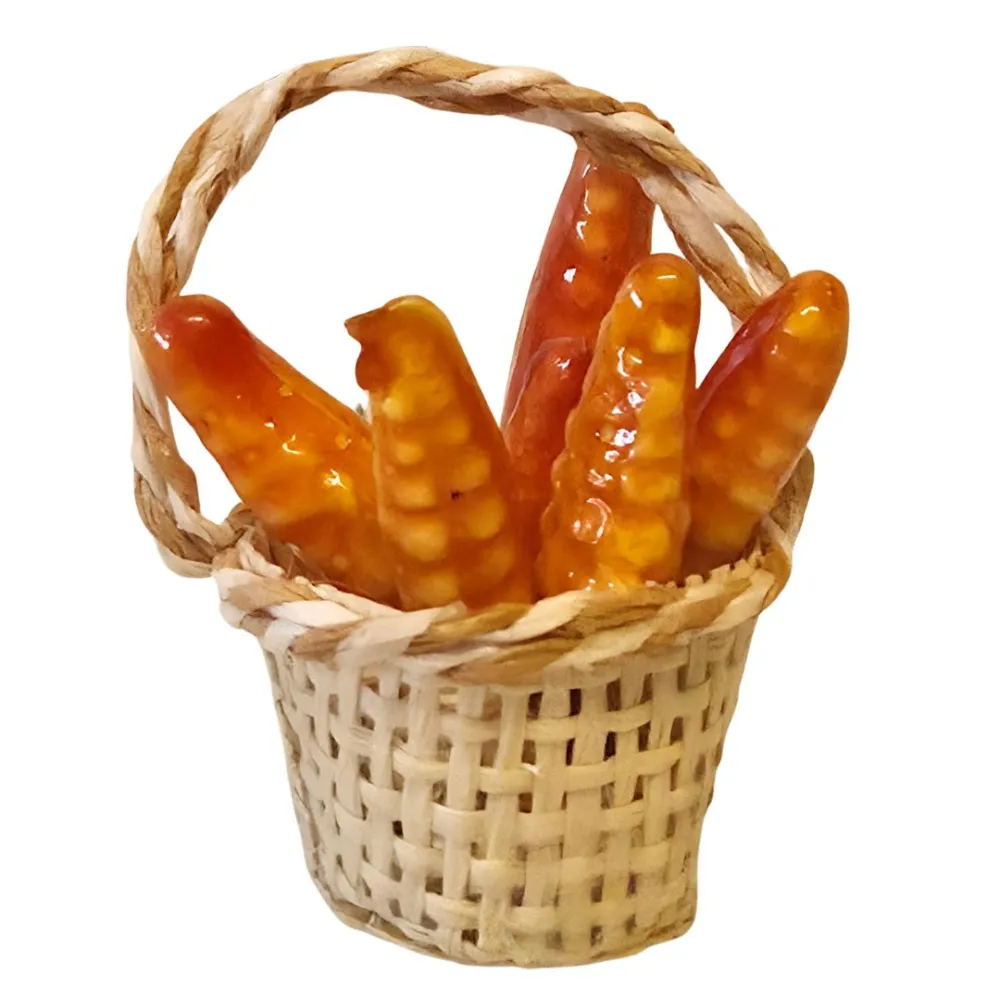 Cesto con pannocchie in polistirene per statue da 25-30 cm