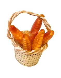 Basket with Polystyrene Corn Cobs, for 25–30 cm Nativity Figures 2