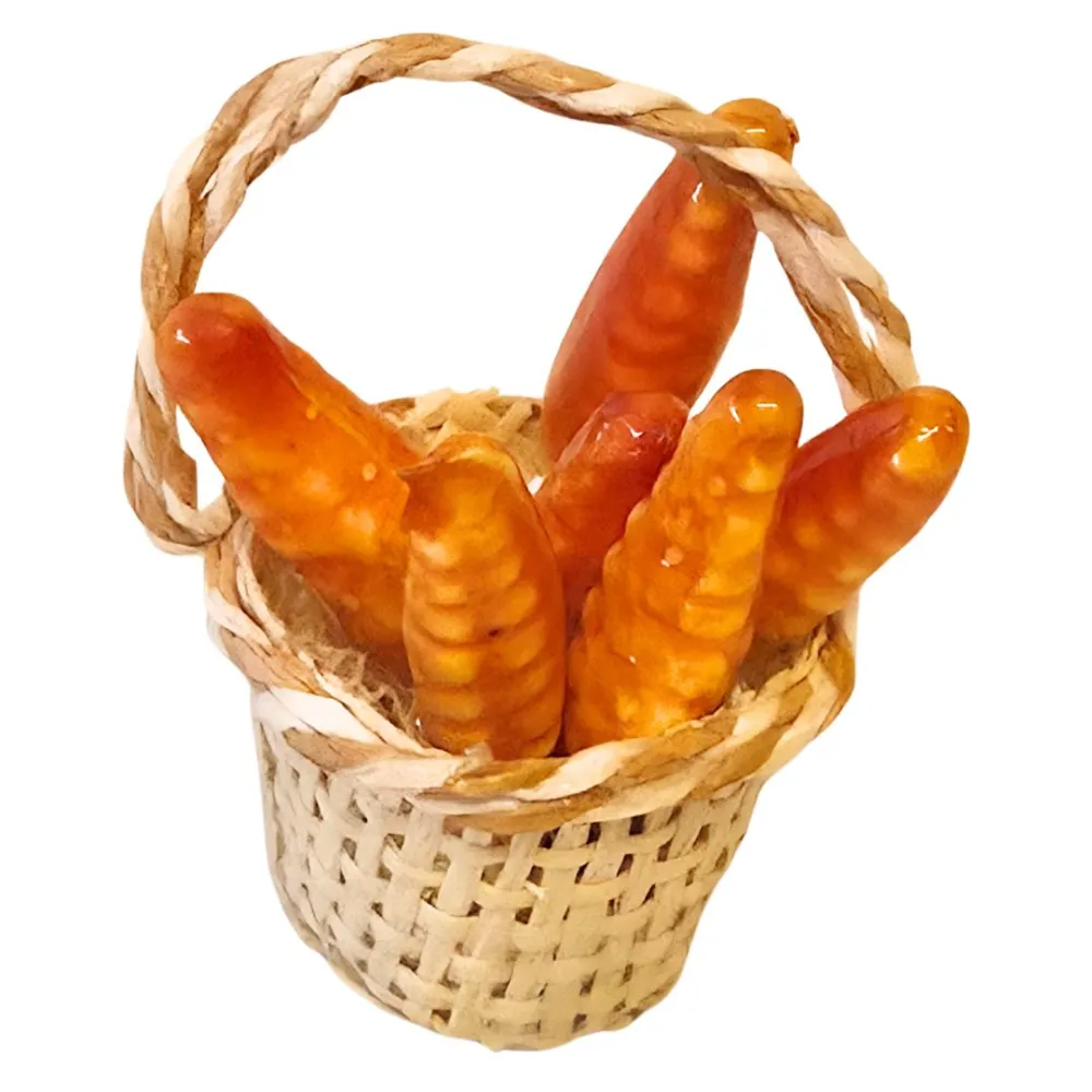 Cesto con pannocchie in polistirene per statue da 25-30 cm