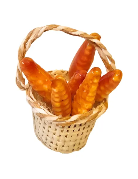 Cesto con pannocchie in polistirene per statue da 25-30 cm