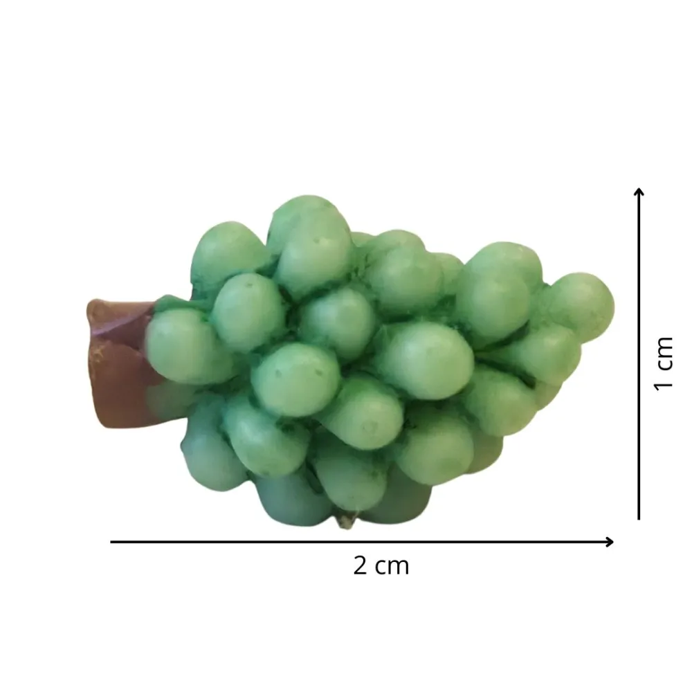 Grappolo uva verde in resina per statue da 12-15 cm