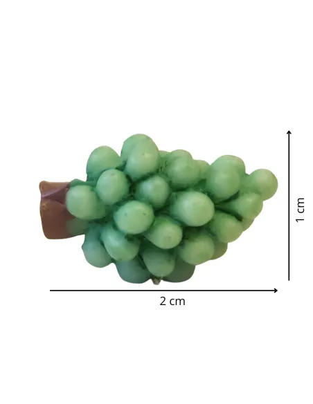 Grappolo uva verde in resina per statue da 12-15 cm