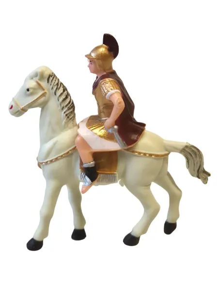Roman Soldier on Horseback, 8 cm PVC Nativity Figure