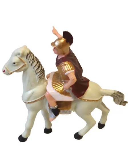 Soldato romano a cavallo in pvc serie 8 cm