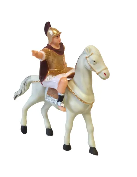 Soldato romano a cavallo in pvc serie 8 cm
