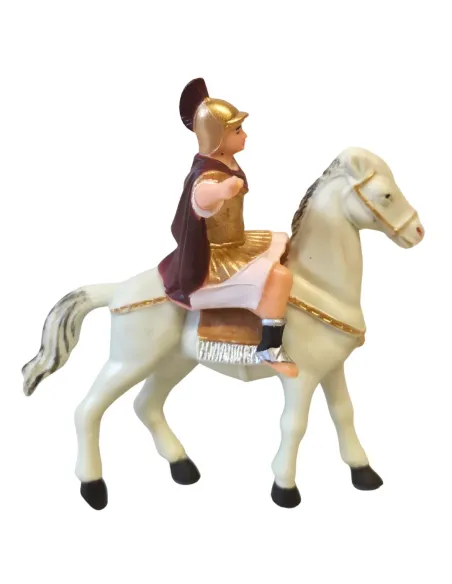 Soldato romano a cavallo in pvc serie 8 cm