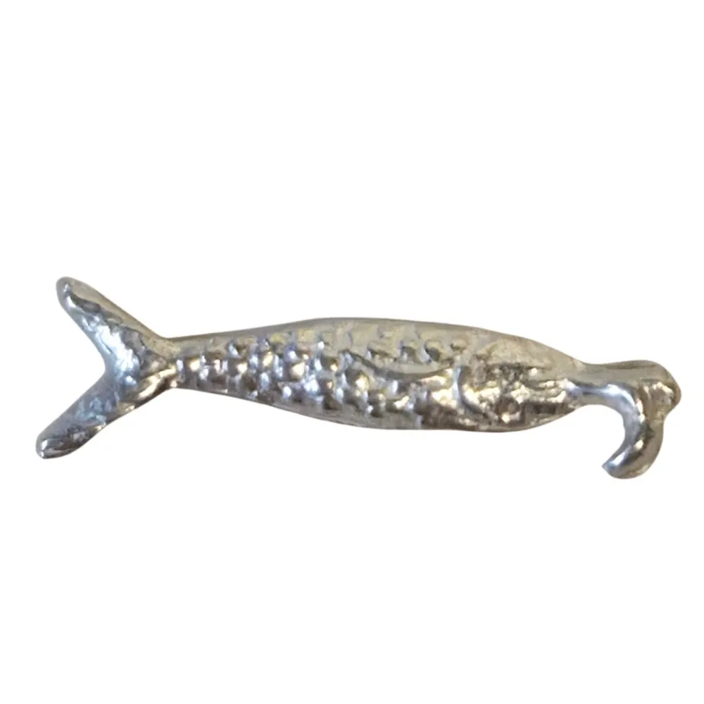 Set of 2 Pewter Fish, for 10–12 cm Nativity Figures