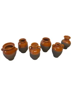 Set of 6 Glazed Terracotta Amphorae, for 30–35 cm Nativity Figures 2