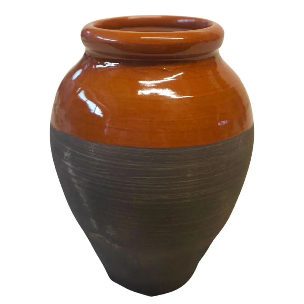 Set 6 anfore in terracotta smaltate per statue da 30-35 cm