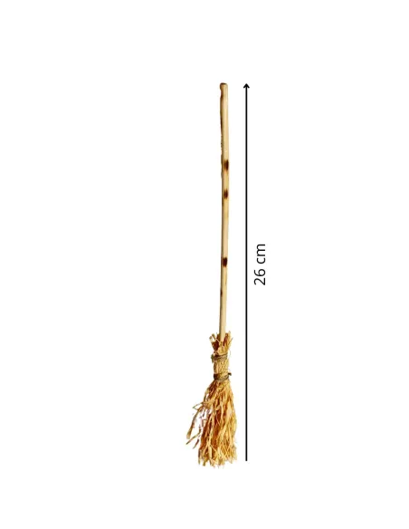 Straw Broom for 25–30 cm Nativity Figures