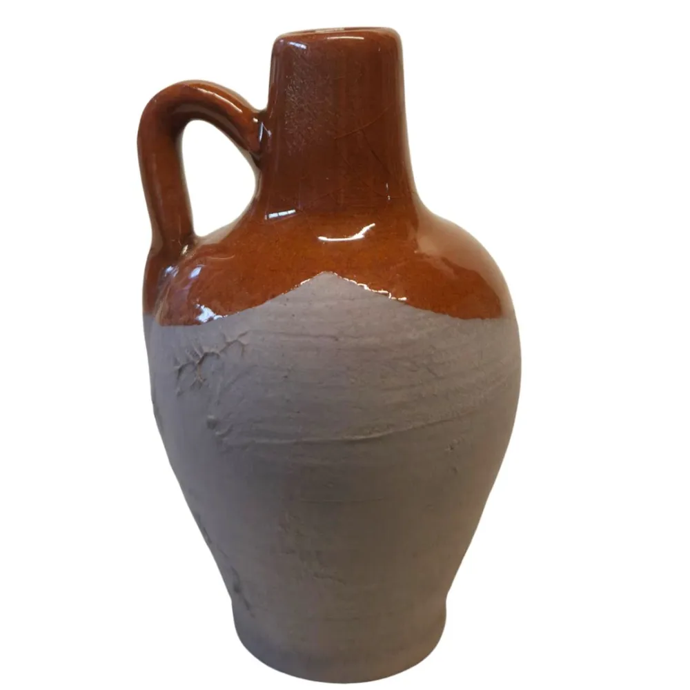 Set of 3 Glazed Terracotta Amphorae, for 30 cm Nativity Figures