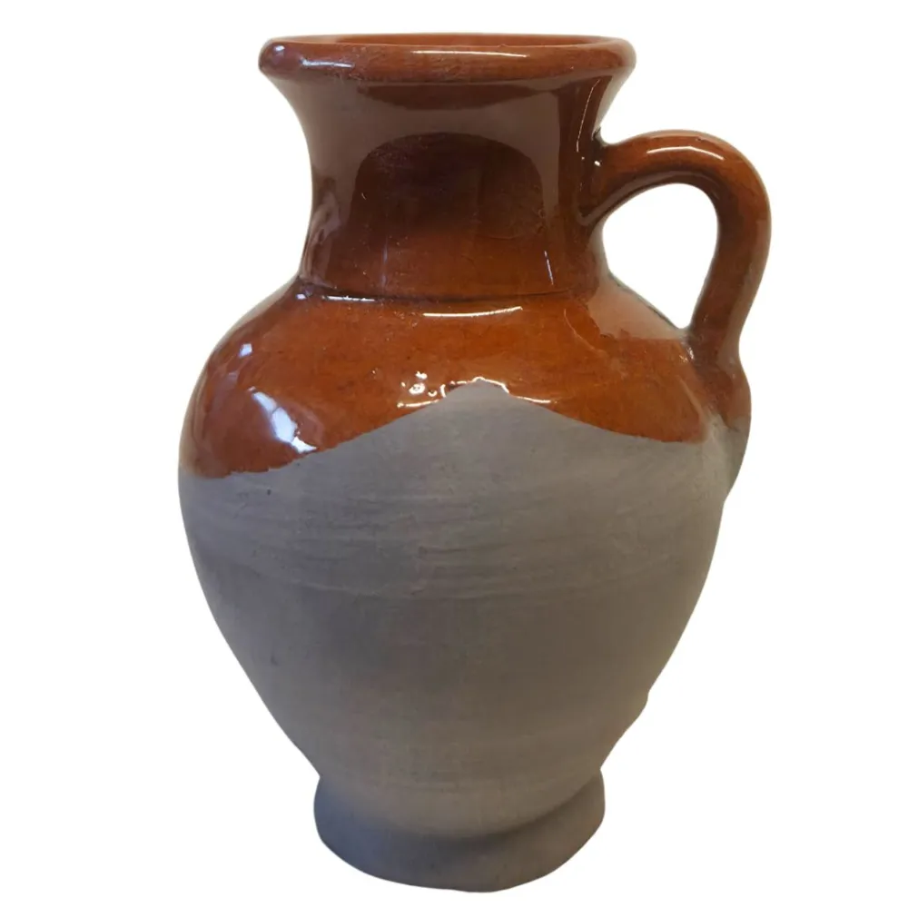 Set of 3 Glazed Terracotta Amphorae, for 30 cm Nativity Figures
