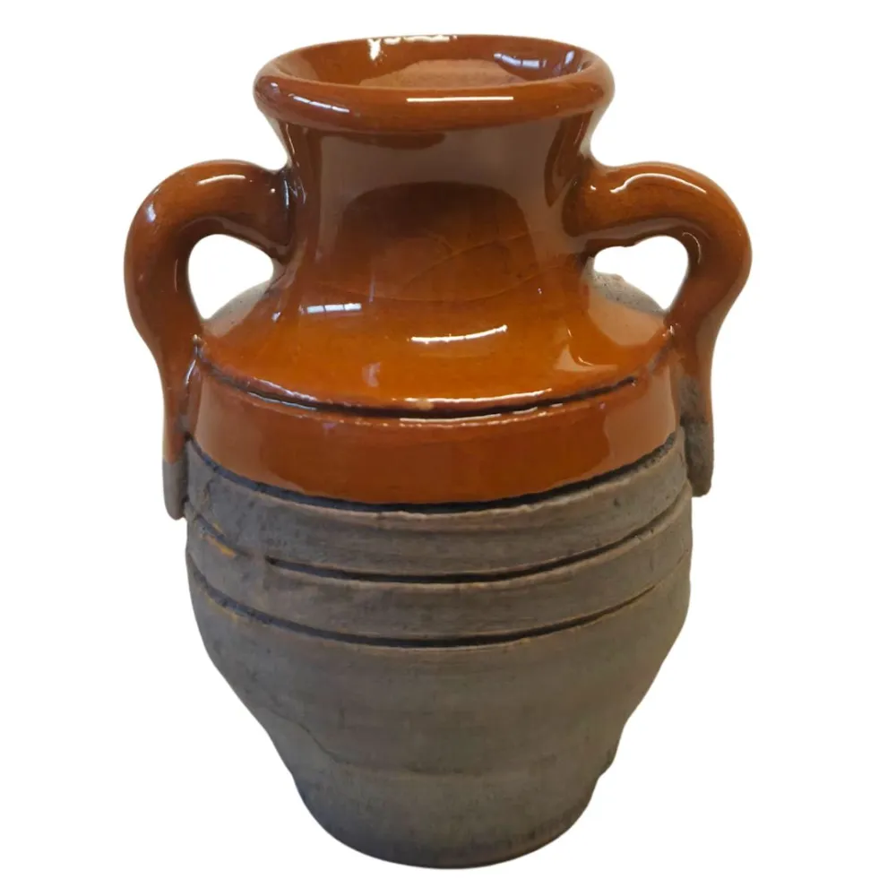 Set 6 anfore smaltate in terracotta per statue da 25-30 cm