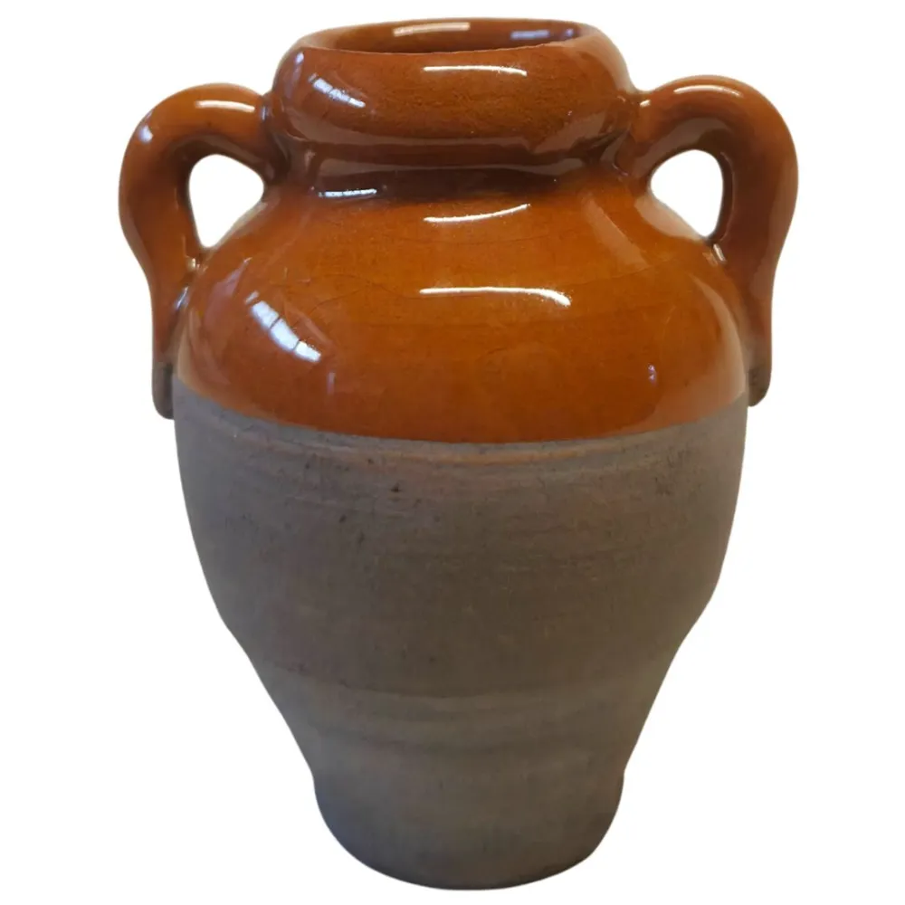 Set 6 anfore smaltate in terracotta per statue da 25-30 cm