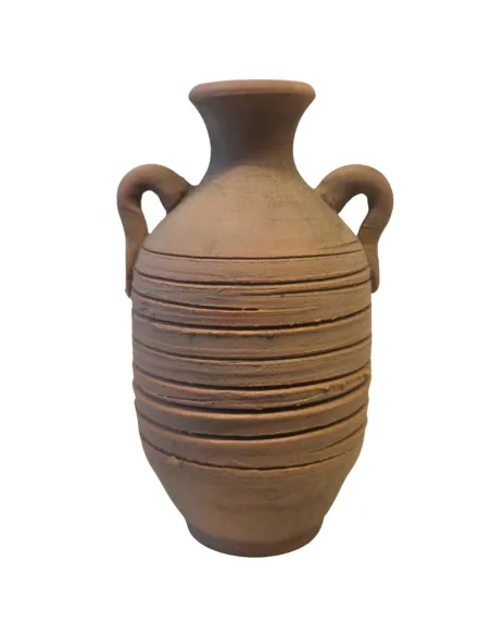 set 3 anfore invecchiate in terracotta per statue da 30-35 cm