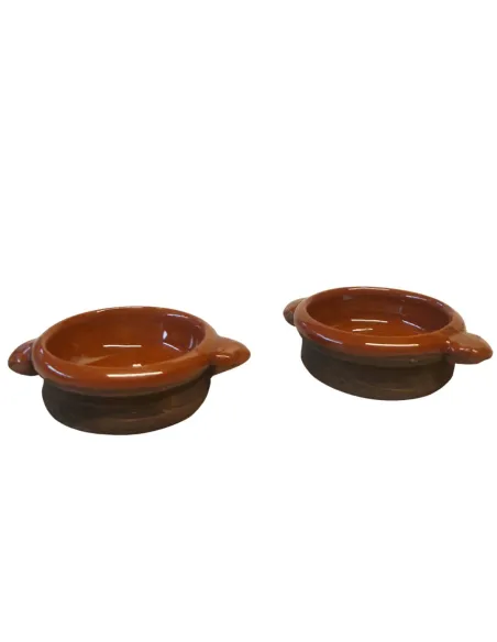 Set of 2 Glazed Terracotta Cooking Dishes for 30 cm Nativity Figures