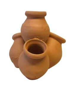 Stack of 4 Terracotta Amphorae, for 20–25 cm Nativity Figures