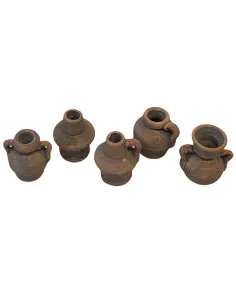 Set of 5 Aged Terracotta Amphorae, for 8–10 cm Nativity Figures 2