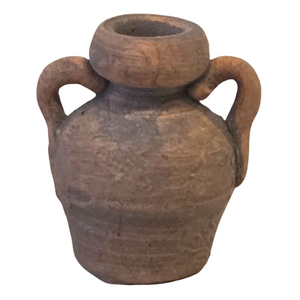 Set 5 anfore in terracotta invecchiata per statue da 8-10 cm
