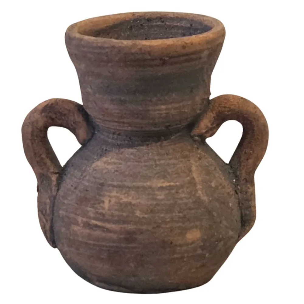 Set 5 anfore in terracotta invecchiata per statue da 8-10 cm