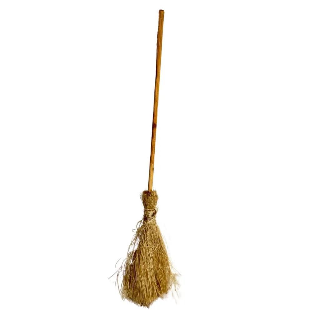 Hemp Broom for 25–30 cm Nativity Figures