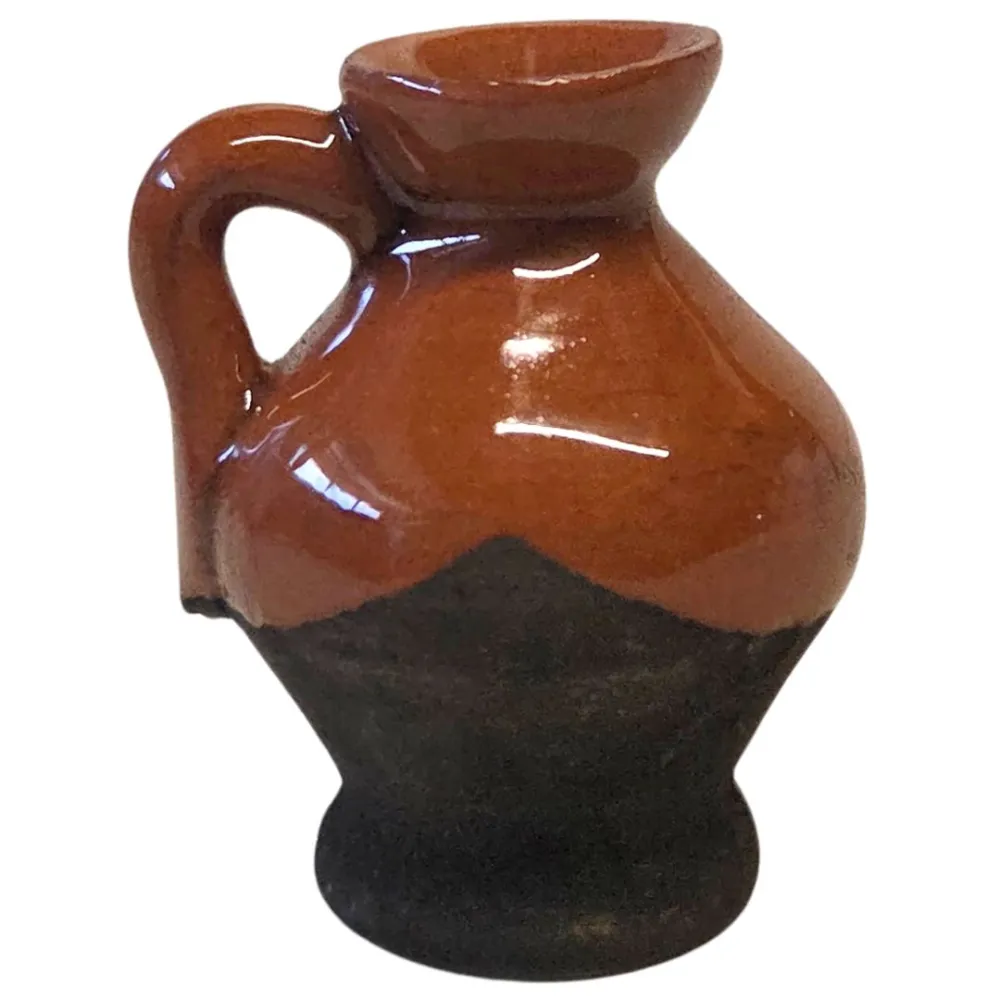 Set 6 anfore in terracotta smaltata per statue da 10-12 cm