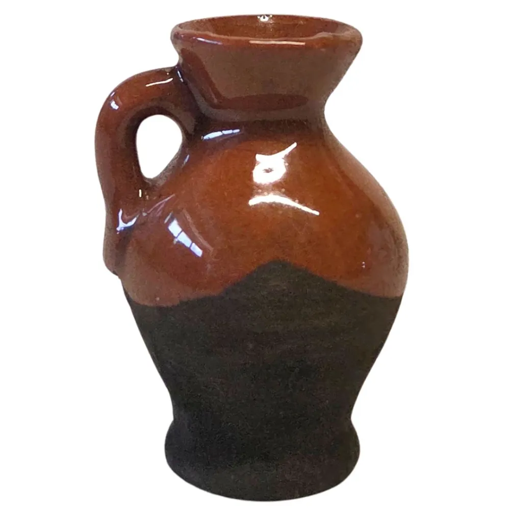 Set 6 anfore in terracotta smaltata per statue da 10-12 cm