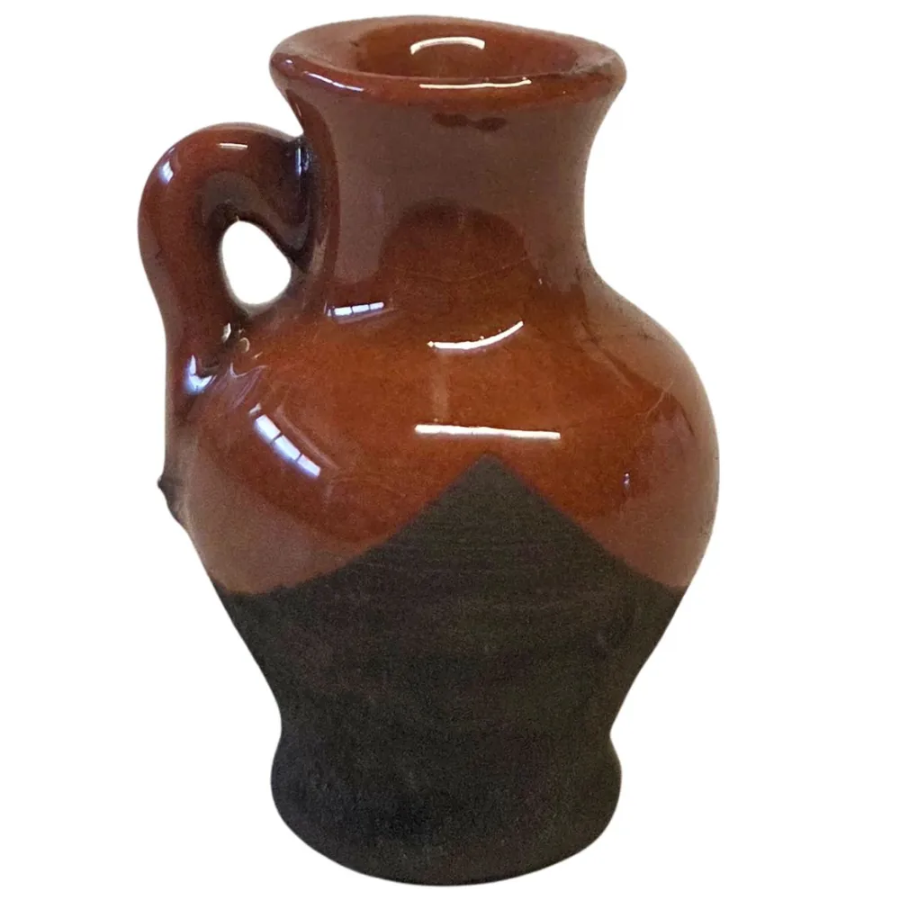 Set 6 anfore in terracotta smaltata per statue da 10-12 cm