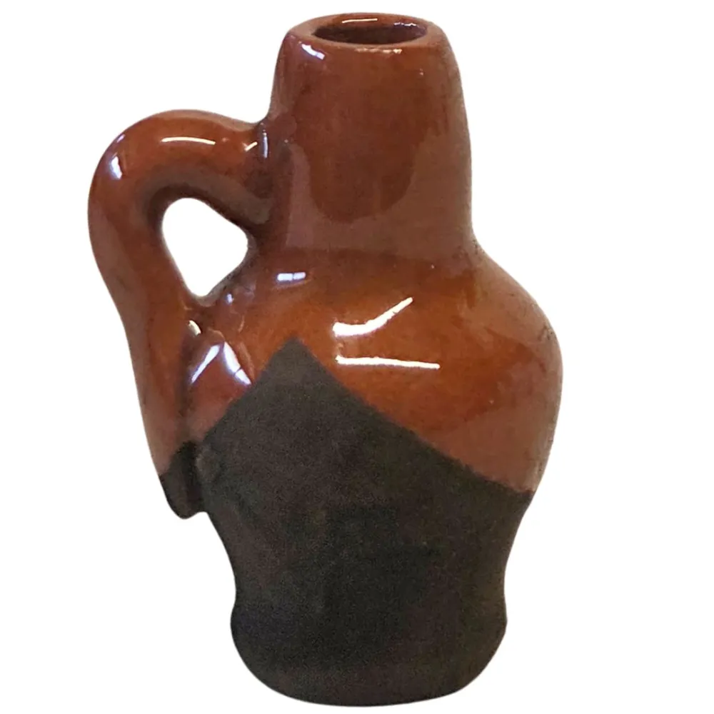Set 6 anfore in terracotta smaltata per statue da 10-12 cm
