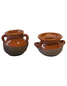 Glazed Terracotta Amphora and Casserole Set for 30 cm Nativity Figures