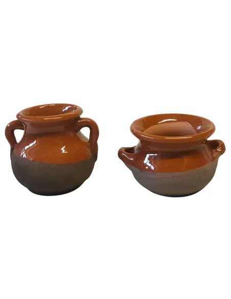 Glazed Terracotta Amphora and Casserole Set for 30 cm Nativity Figures