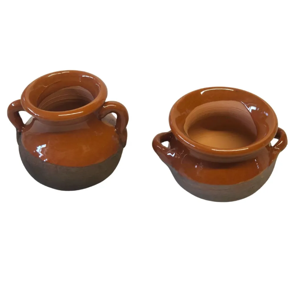 Glazed Terracotta Amphora and Casserole Set for 30 cm Nativity Figures