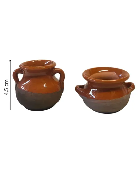 Glazed Terracotta Amphora and Casserole Set for 30 cm Nativity Figures