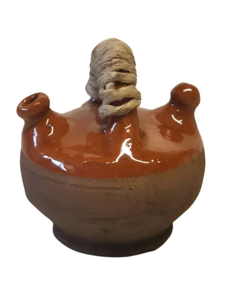 Set 3 anfore smaltate con spago per statue da 20 cm