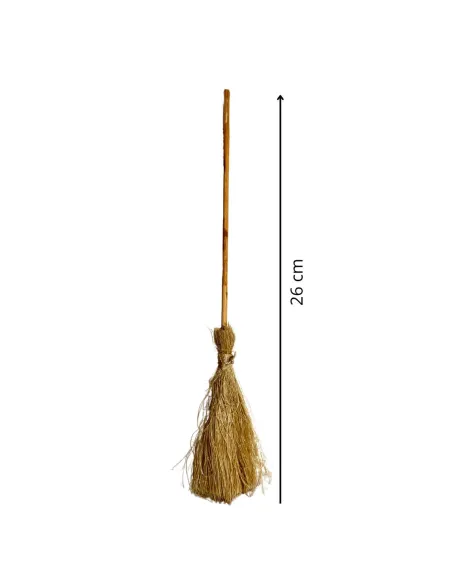 Hemp Broom for 25–30 cm Nativity Figures