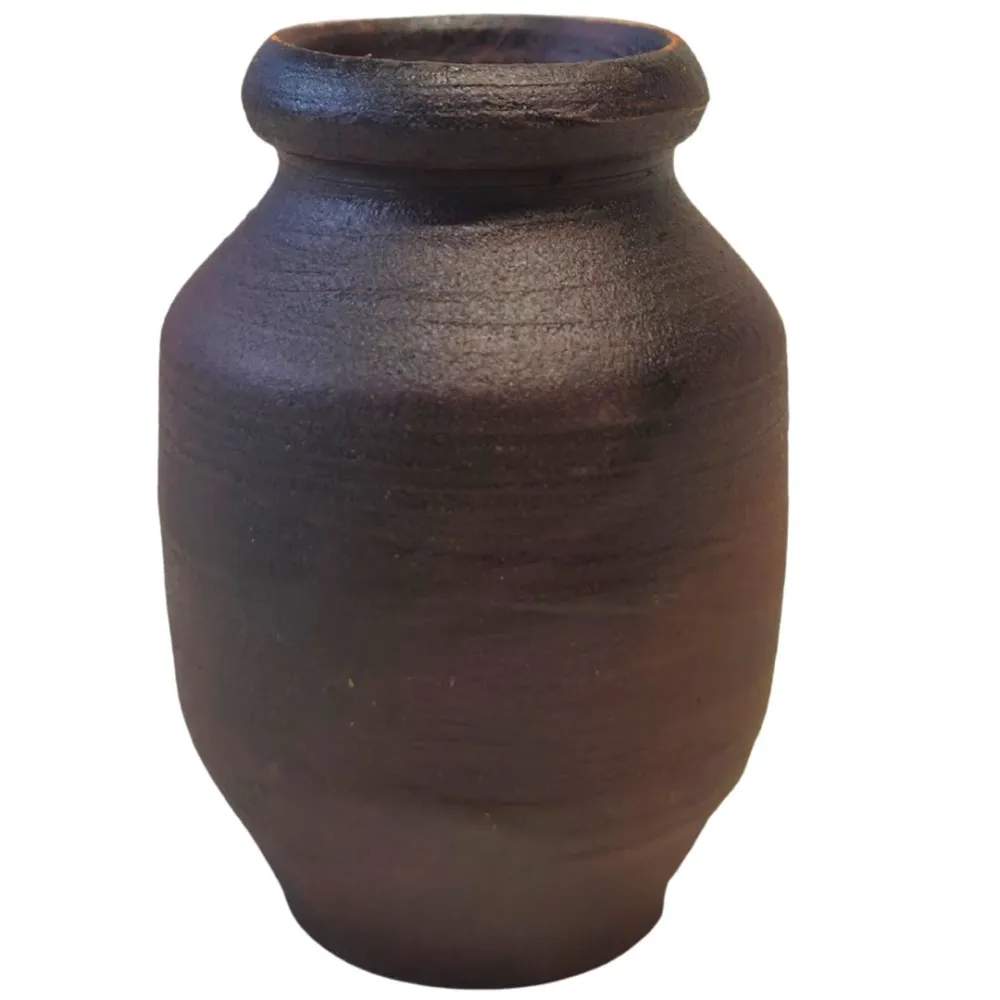 Set of 6 Dark Terracotta Amphorae, for 20 cm Nativity Figures
