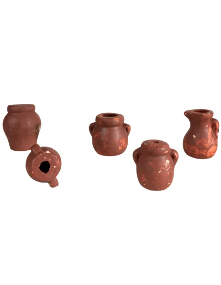 Set of 5 Terracotta Amphorae for 10–12 cm Nativity Figures