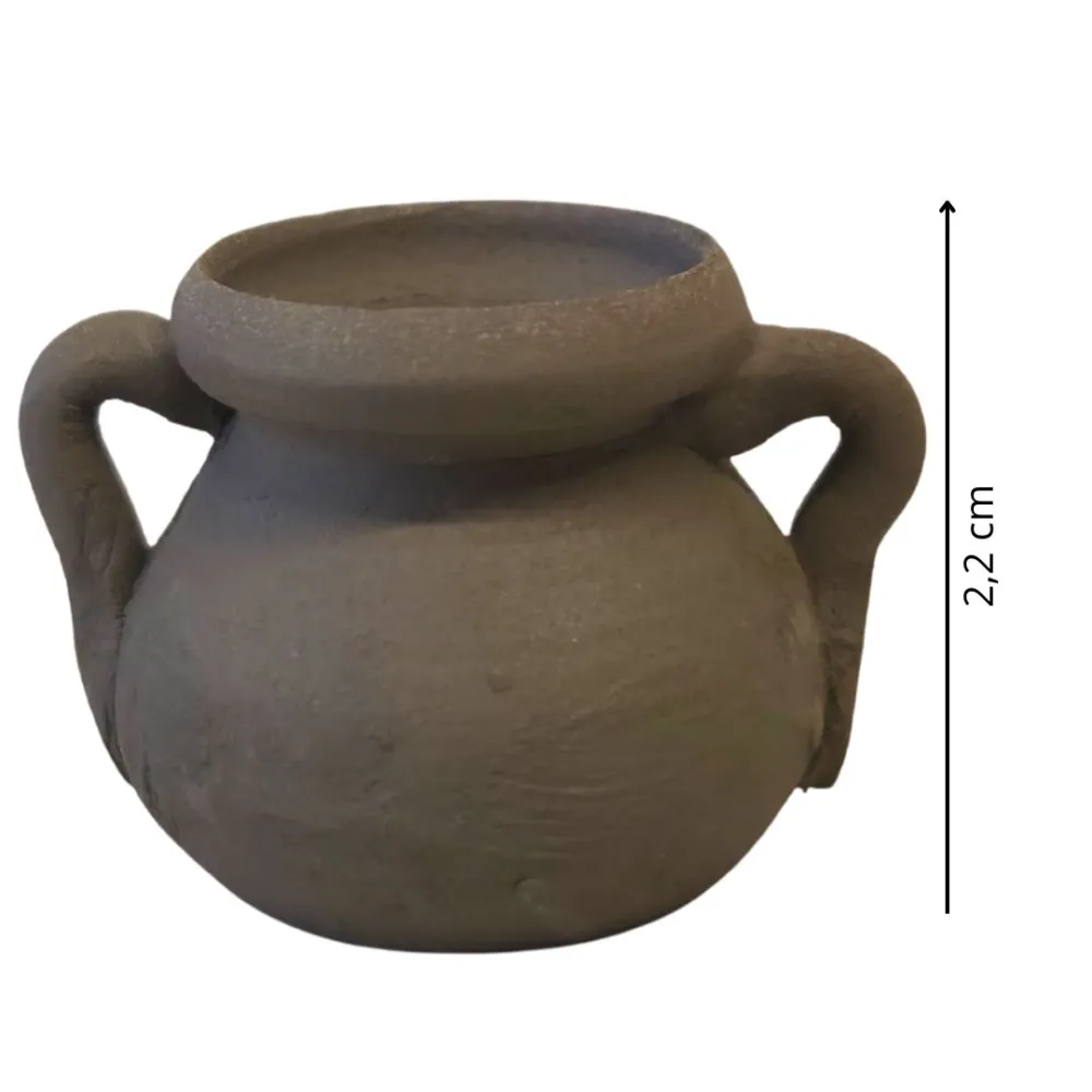 Raw Terracotta Amphora for 10–12 cm Nativity Figures