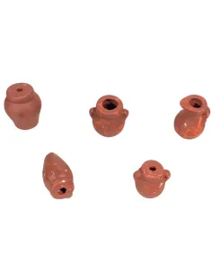 Set of 5 Terracotta Amphorae for 10–12 cm Nativity Figures